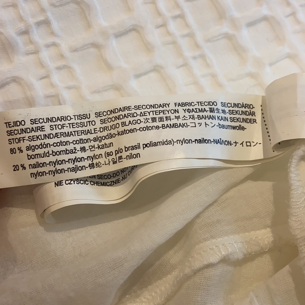 SOLD Zara Trafaluc White Lacey Wrap Dress - Picture 6 of 9